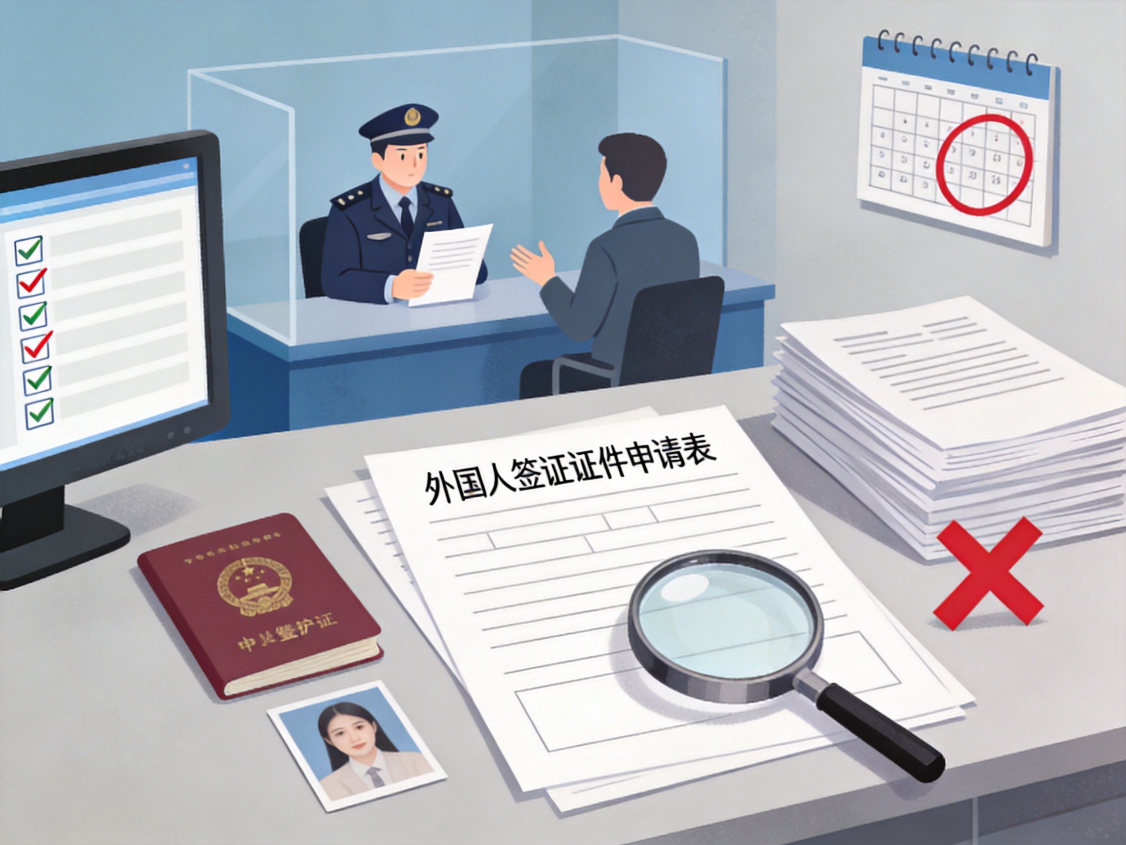 外国人来华签证申请被拒常见原因及重新申请策略