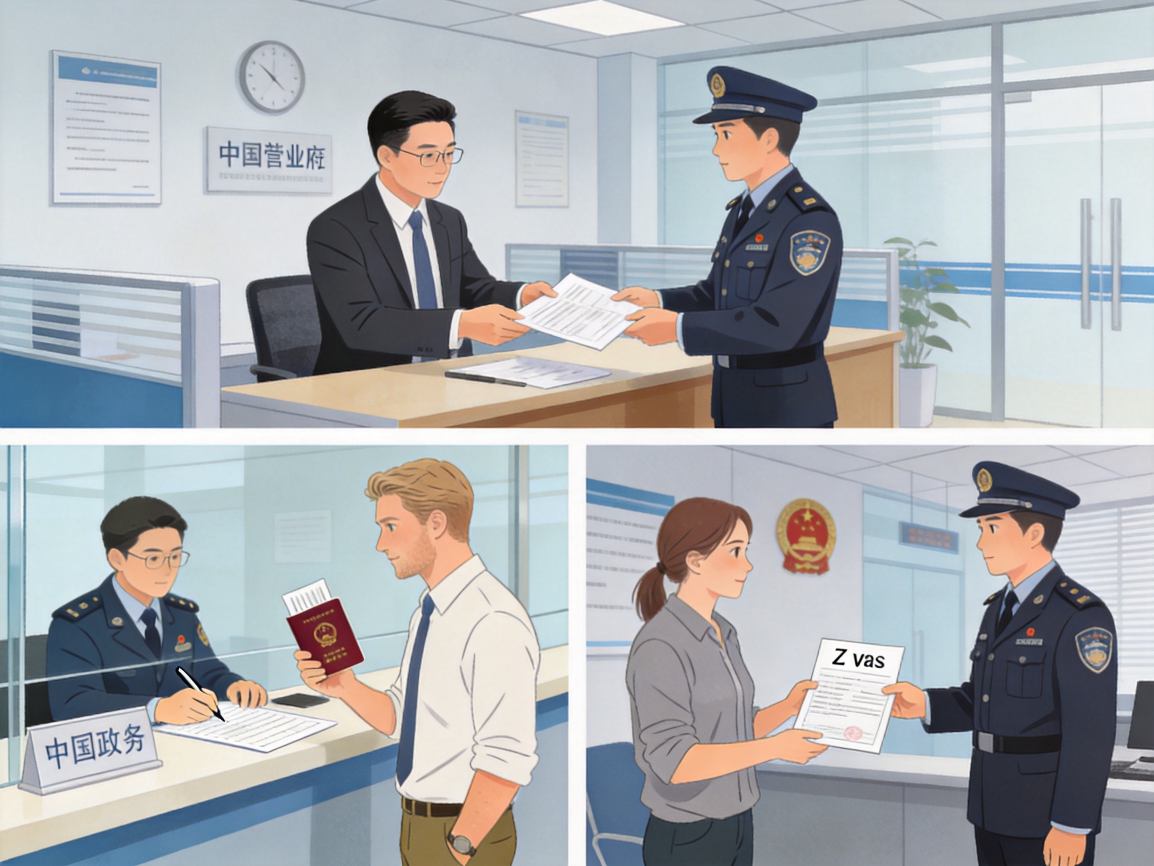外籍人士在华工作签证（Z字）申请全流程：从工作许可通知到居留许可