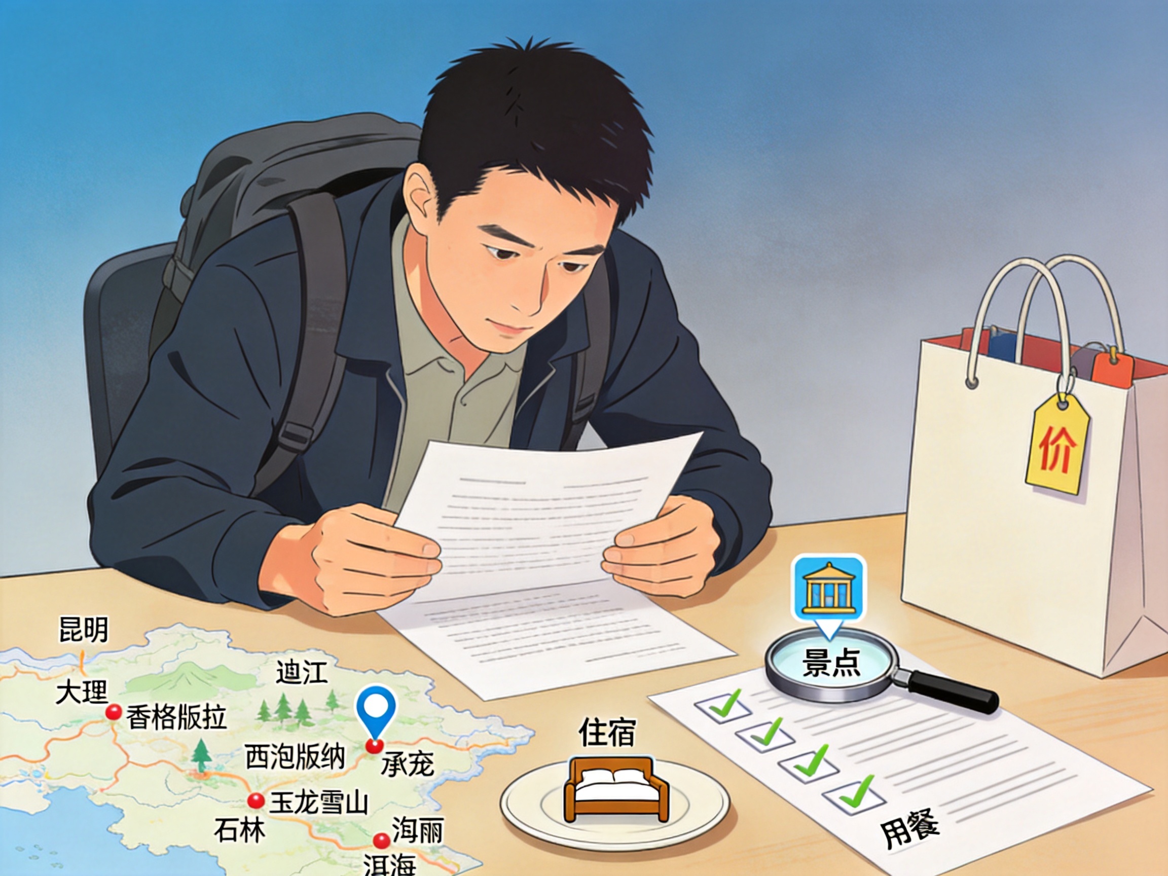 云南跟团游旅行社避坑指南:从合同条款到购物店识别